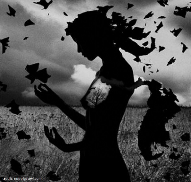 torn woman