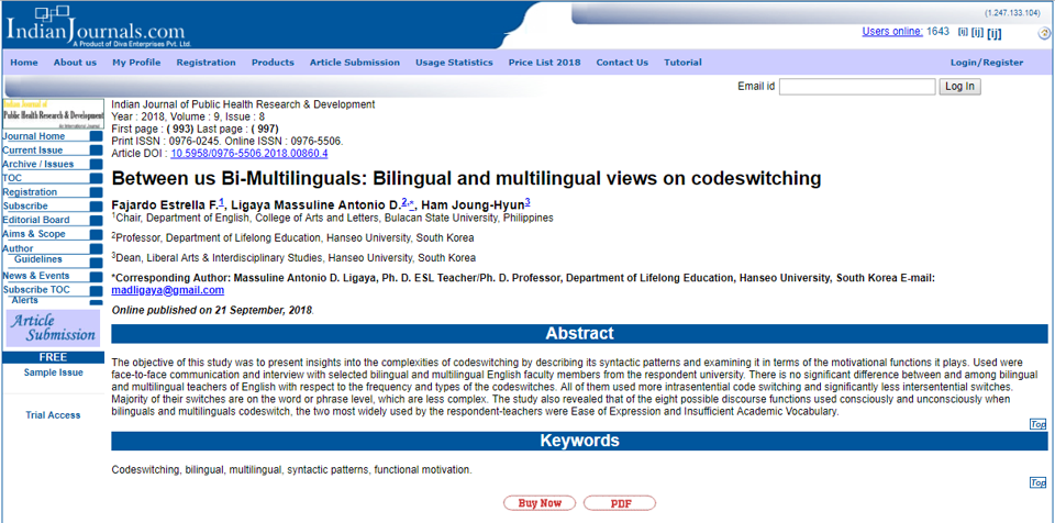 PUBLISHED PAPER