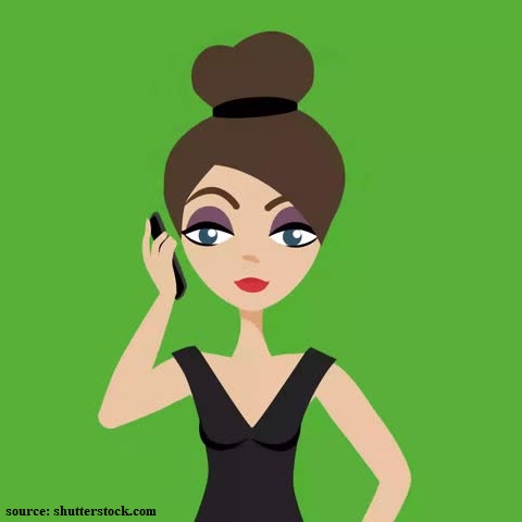 lady on the phone