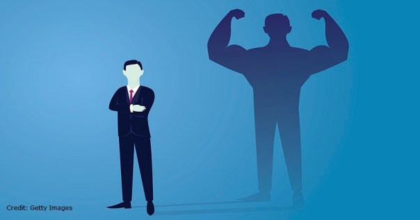 Business Power Concept. Strong Businessman